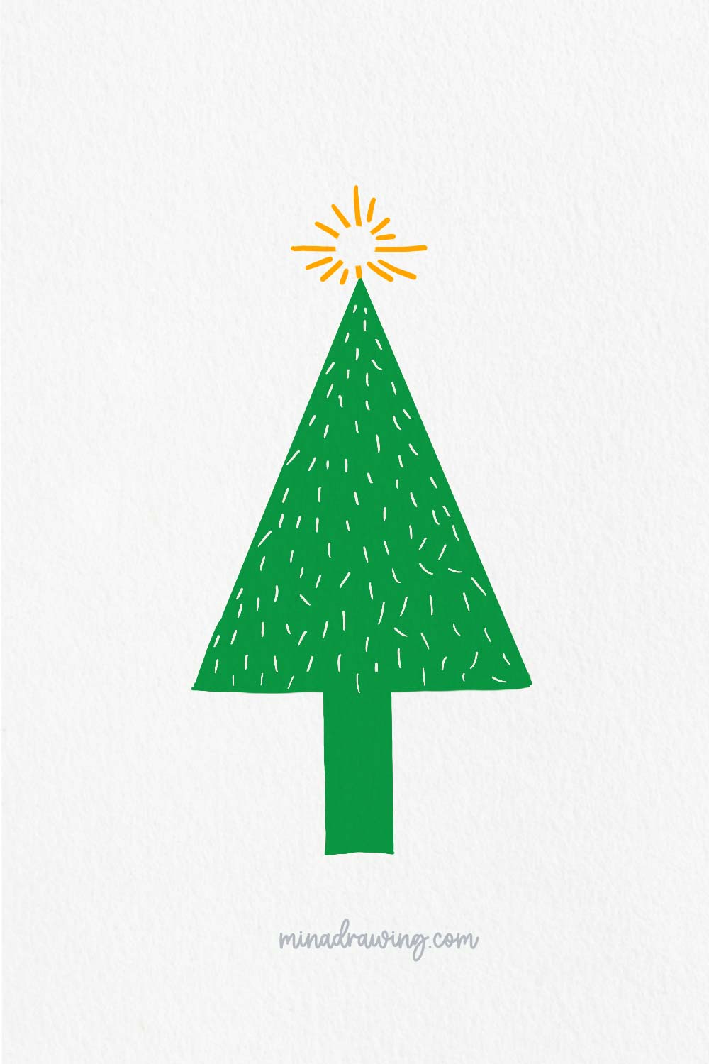 14 Easy Christmas Tree Drawing Ideas • Mina Drawing