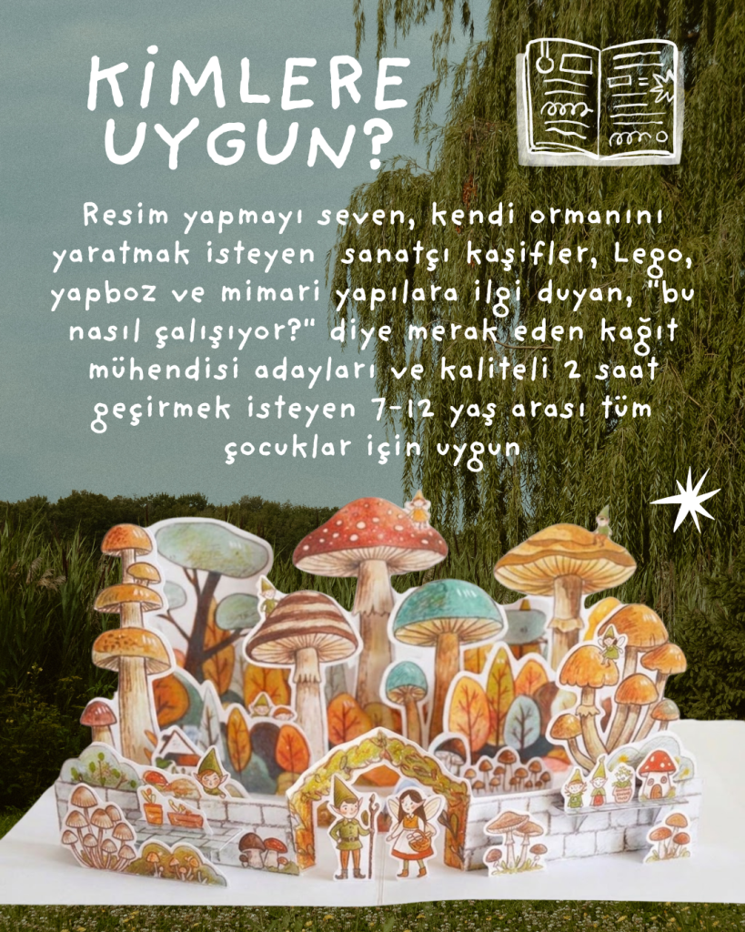 Çocuklar İçin Pop-Up Kağıt Mühendisliği Atölyesi