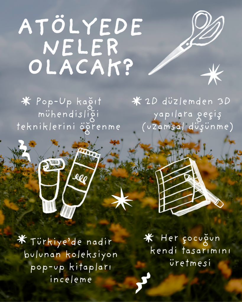 Çocuklar İçin Pop-Up Kağıt Mühendisliği Atölyesi