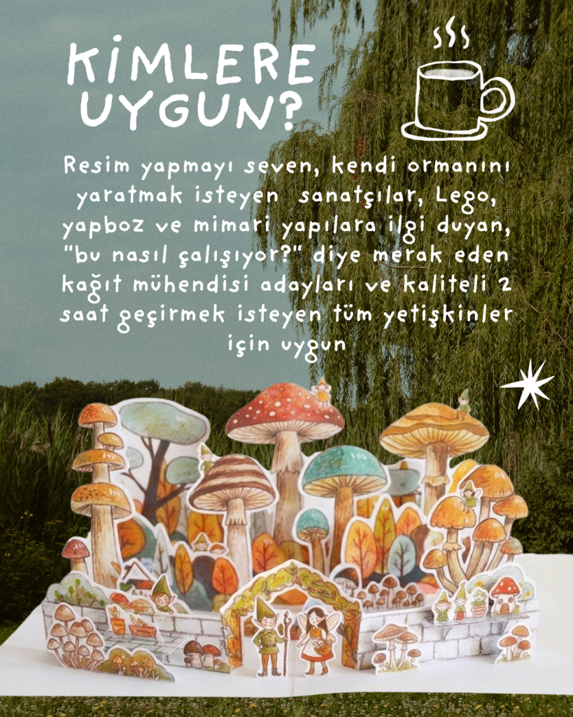Yetişkinler İçin Pop-Up Kağıt Mühendisliği Atölyesi